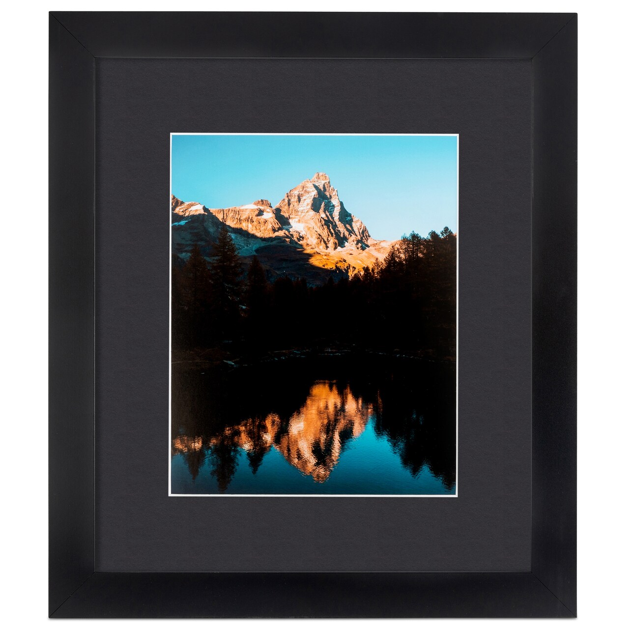 ArtToFrames 15x21" Matted Picture Frame with 11x17" Single Mat Photo Opening Framed in 1.25" Black and 2" Mat (FWM-3926-15x21)